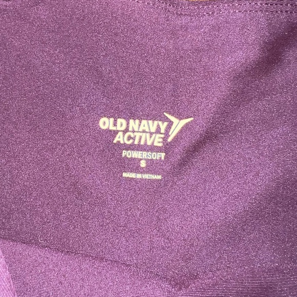 Old Navy Powersoft Activewear High Waisted Maroon Joggers Size S - Picture 6 of 7